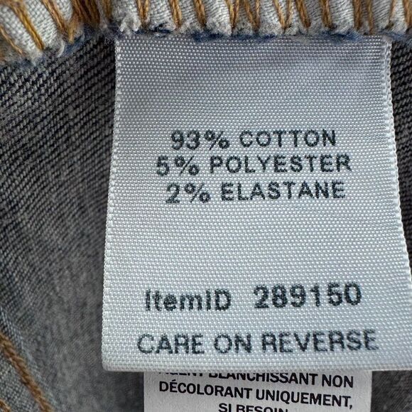 L.L.Bean Favorite Fit Jens Womens 10 Straight Leg Cuffed Hem Ankle Pockets Denim - Picture 8 of 12